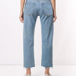 Jeans crop in azzurro Re/Done - donna 