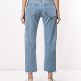Jeans crop in azzurro Re/Done - donna 