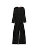 Tuta intera con scollo a V in nero The latest - donna