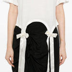 T-shirt con fiocchi in bianco Simone Rocha - donna 