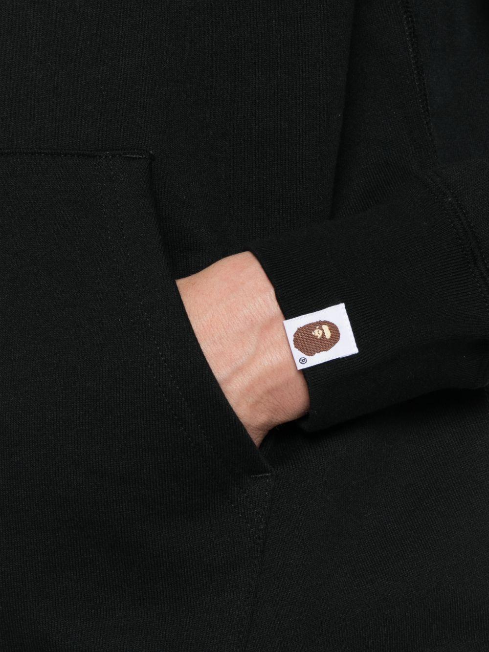 Felpa con stampa logo in nero A bathing ape - uomo 