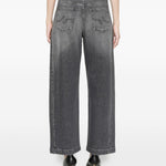 Jeans con toppa e logo Hattie in grigio Ag jeans - donna 