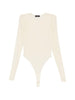 Body semi trasparente in beige Wardrobe.Nyc - donna