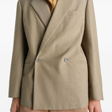 Giacca sartoriale doppiopetto in beige Lemaire - donna 