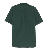 Camicia a maniche corte con moschettone in verde And wander - uomo 