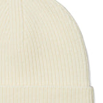 Berretto a coste con logo in avorio Tory Burch - donna 