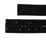 Cravatta con paillettes in nero Antonelli - donna 