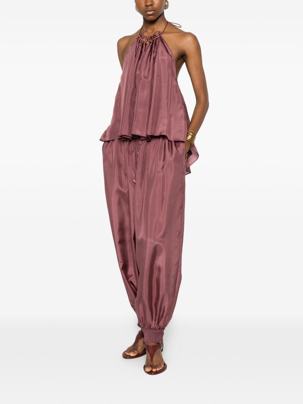 Pantaloni aster con elastico in vita in rosa Zimmermann - donna 