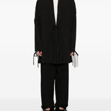 Cappotto con nodo in nero Yohji yamamoto - uomo 