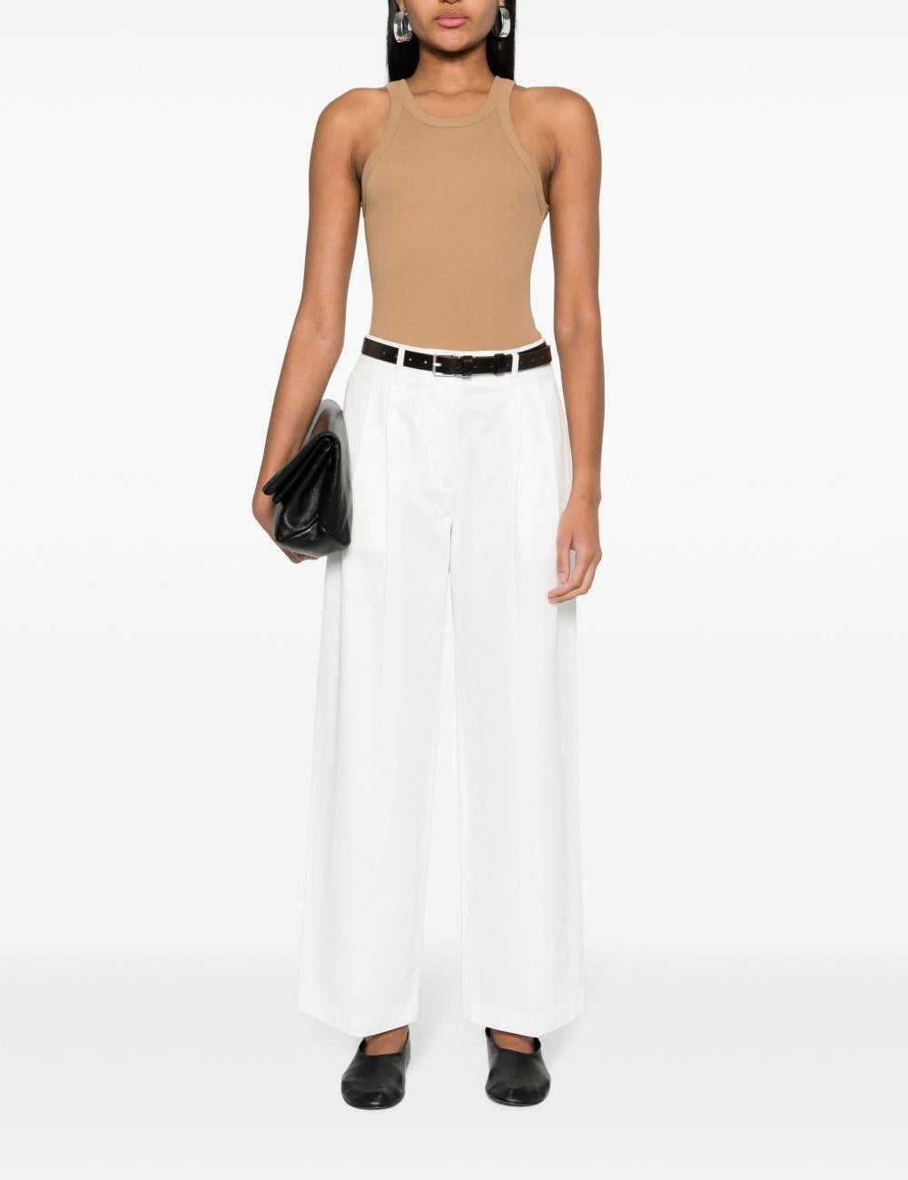 Pantaloni dritta in bianco Toteme - donna 