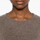 Maglione in cashmere a maniche lunghe in grigio taupe Gotha - donna 