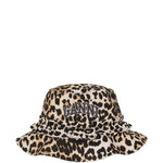Cappello bucket con ricamo in marrone Ganni - donna 