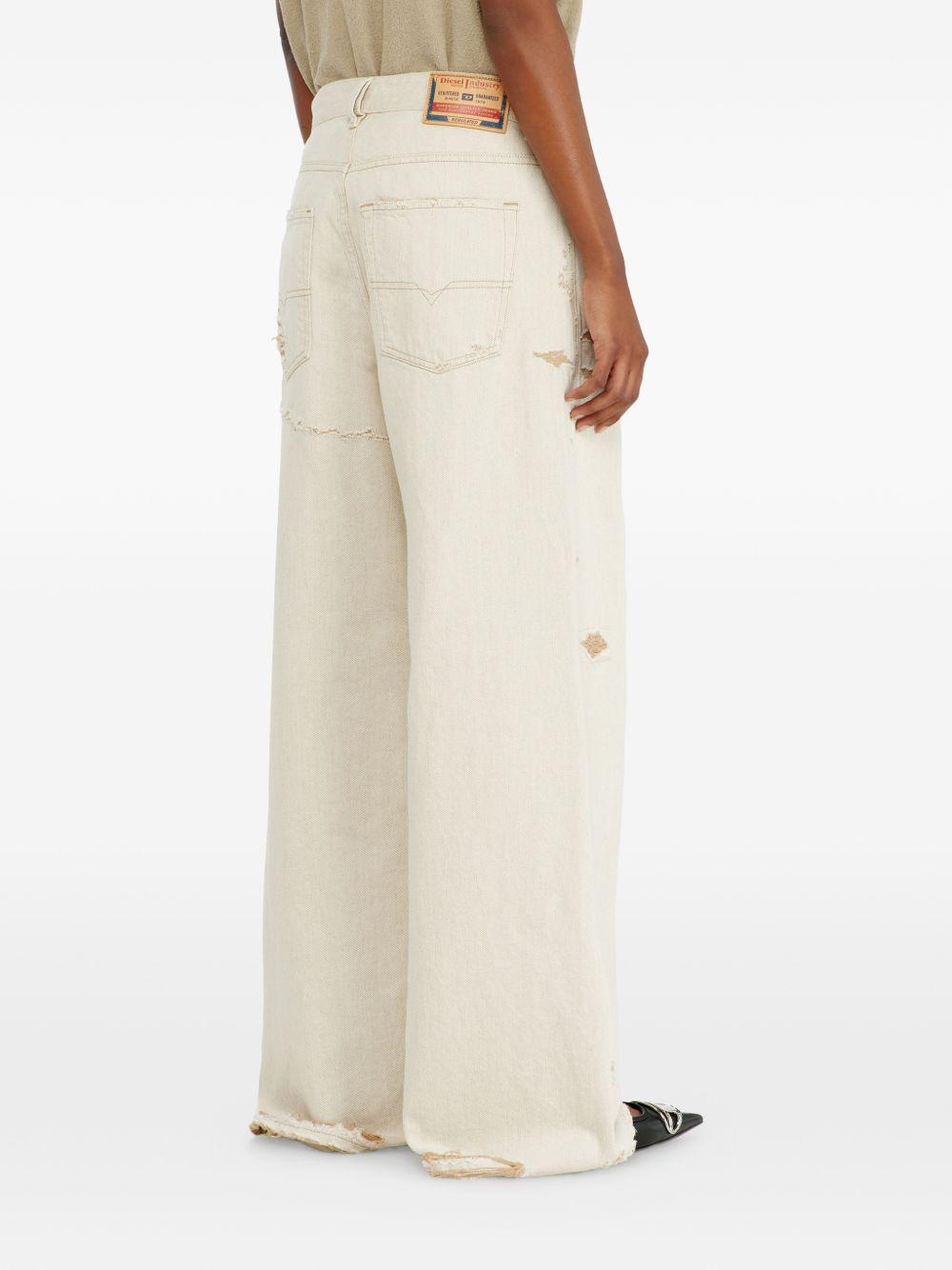 Jeans a gamba larga D-SIRE del 1996 in avorio Diesel - donna 