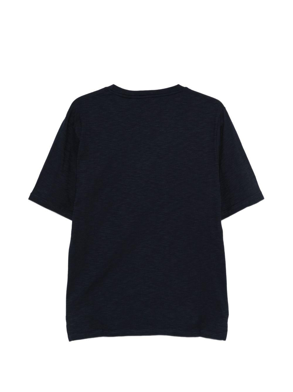 T-shirt girocollo in blu Kangra - uomo 