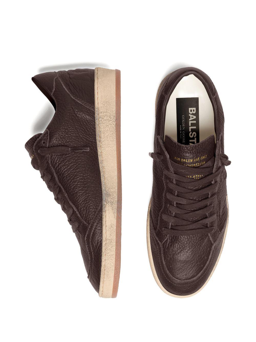 Sneakers ball star in marrone Golden goose - uomo 