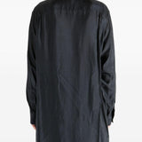 Camicia lunga con doppio colletto in nero Yohji yamamoto - uomo 