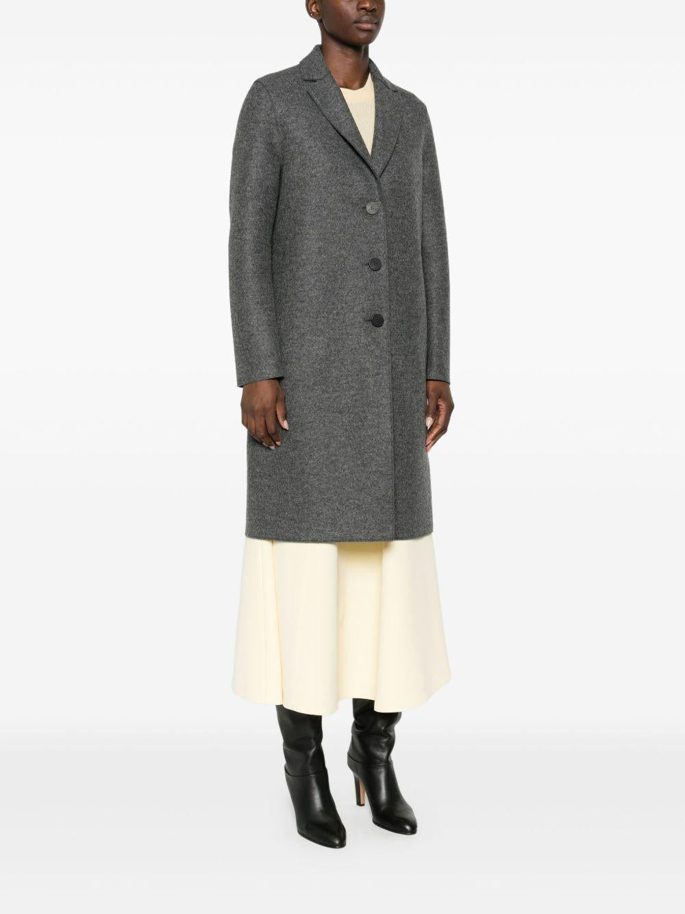 Cappotto monopetto in grigio Harris wharf london - donna 