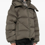 Giacca imbottita con chiusura a zip in verde Bacon - donna 