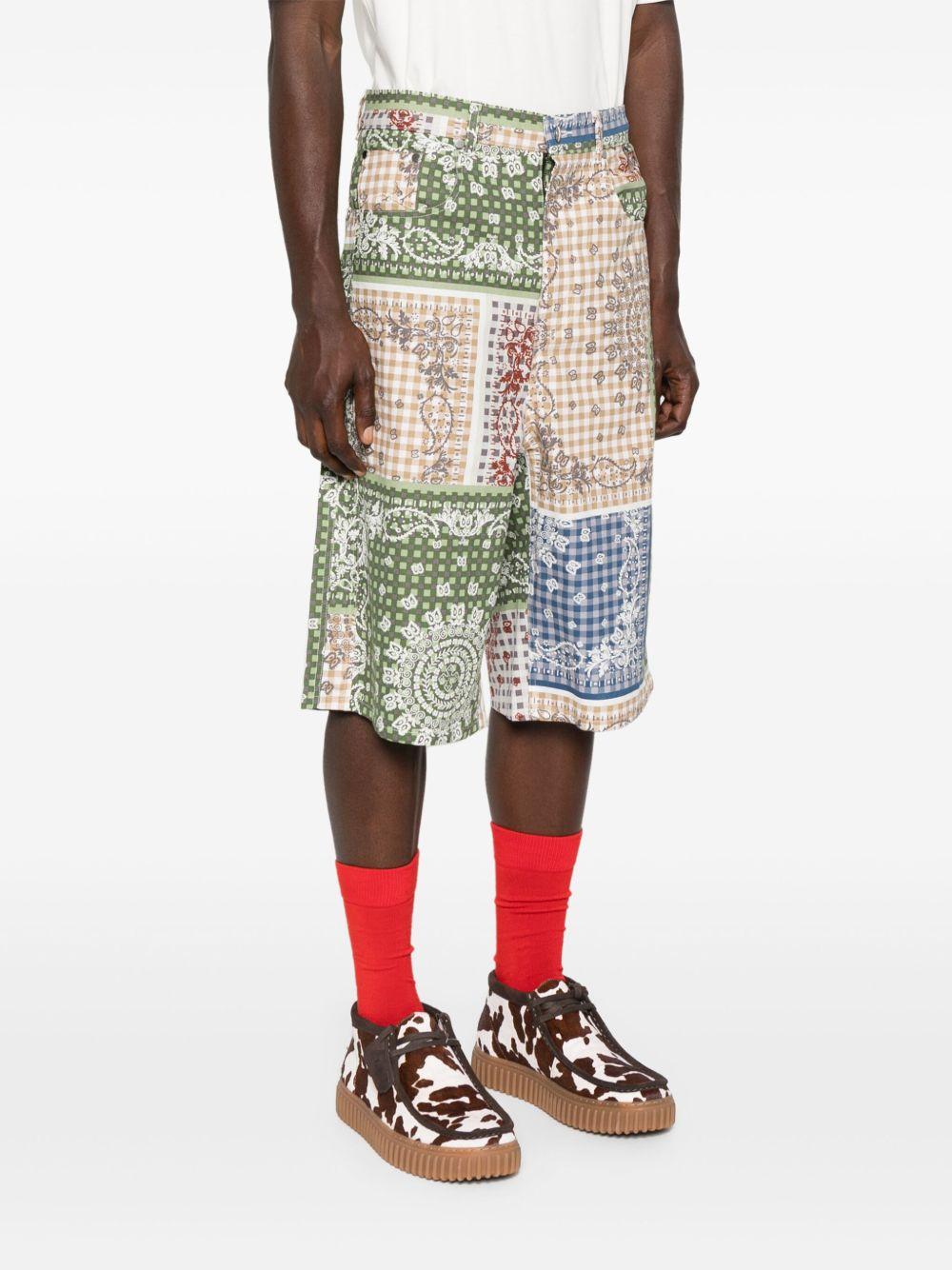 Shorts con stampa bandana multicolore Rhude - uomo 