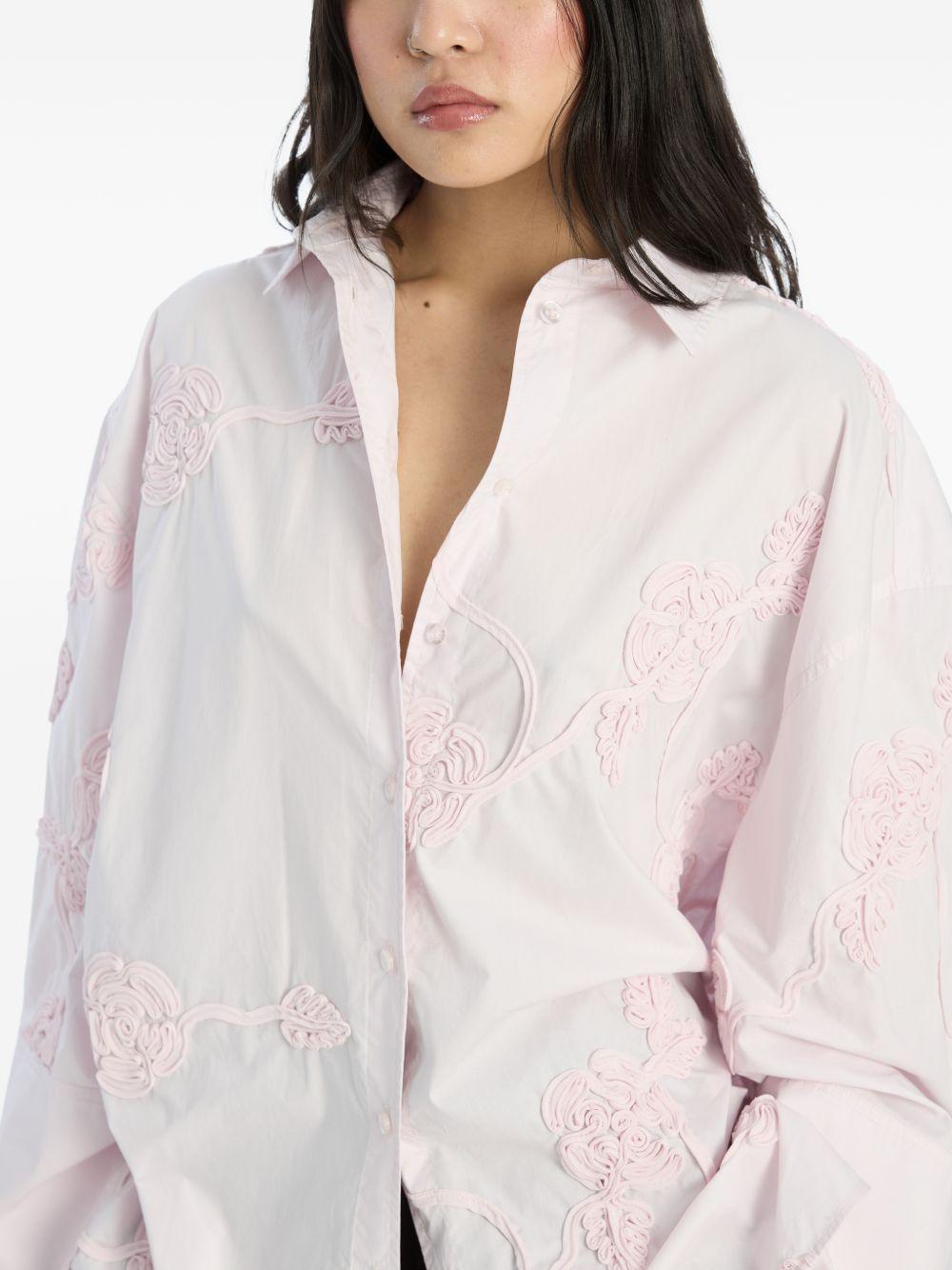 Camicia oversize in rosa Rotate - donna 
