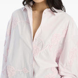 Camicia oversize in rosa Rotate - donna 