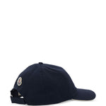 Cappello da baseball con logo in blu Moncler - unisex 