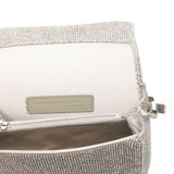 Borsa a mano con cristalli in argento Benedetta Bruzziches - donna 