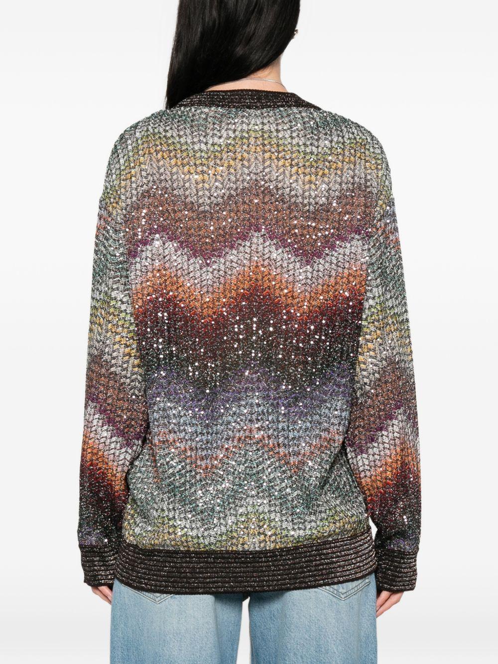 CARDIGAN MAXI CHEVRON-PATTERN MULTICOLOR MISSONI - DONNA 