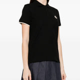 Polo a maniche corte in nero Moncler - donna 