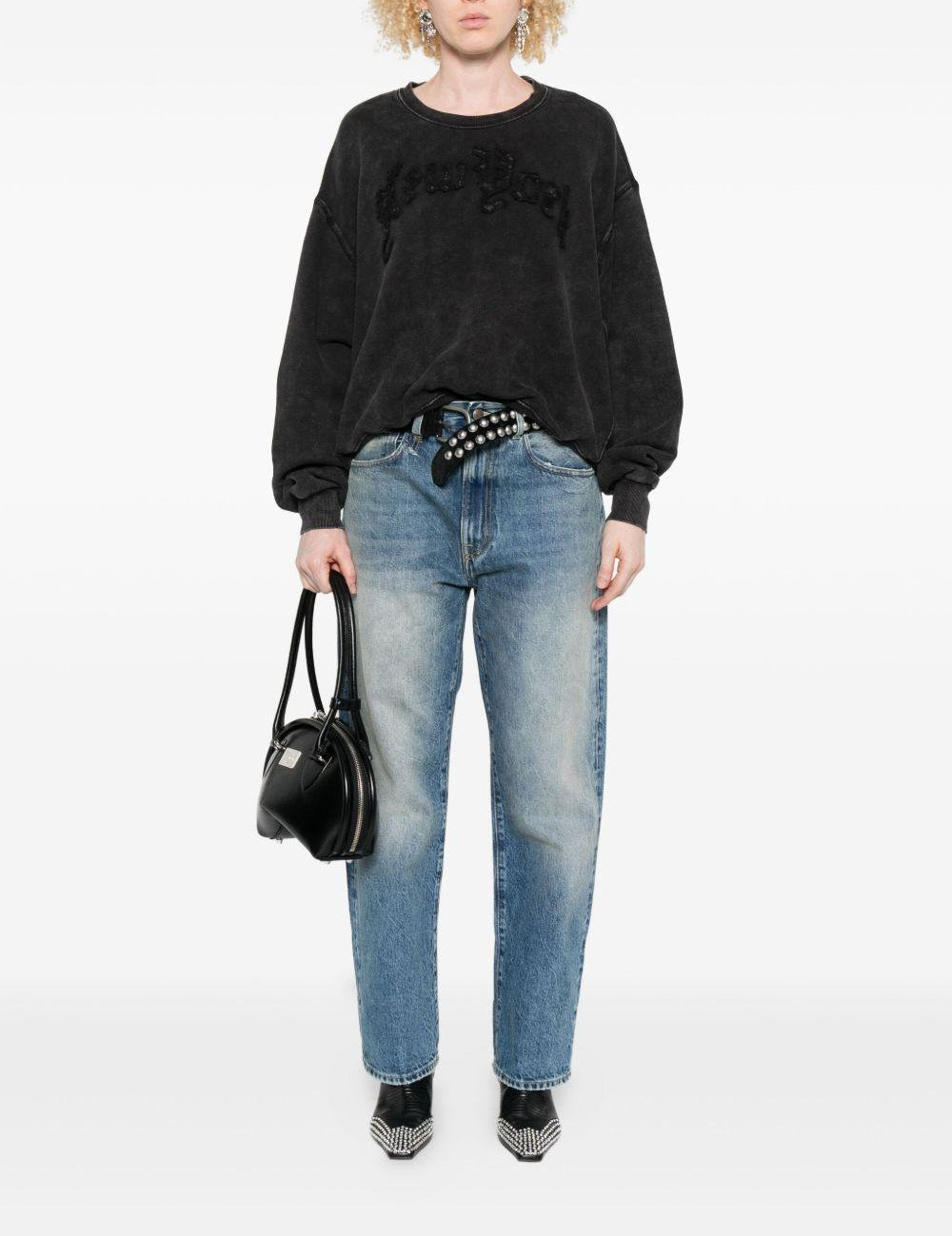 Jeans dritti in cotone in blu R13 - donna 