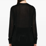 Maglione a girocollo in nero Toteme - donna 