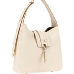 Borsa a spalla con fibbia H in avorio Hogan - donna 