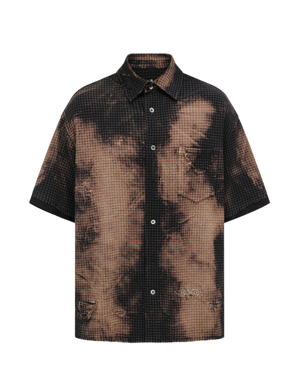 Camicia a maniche corte con stampa multicolore Feng chen wang - uomo 