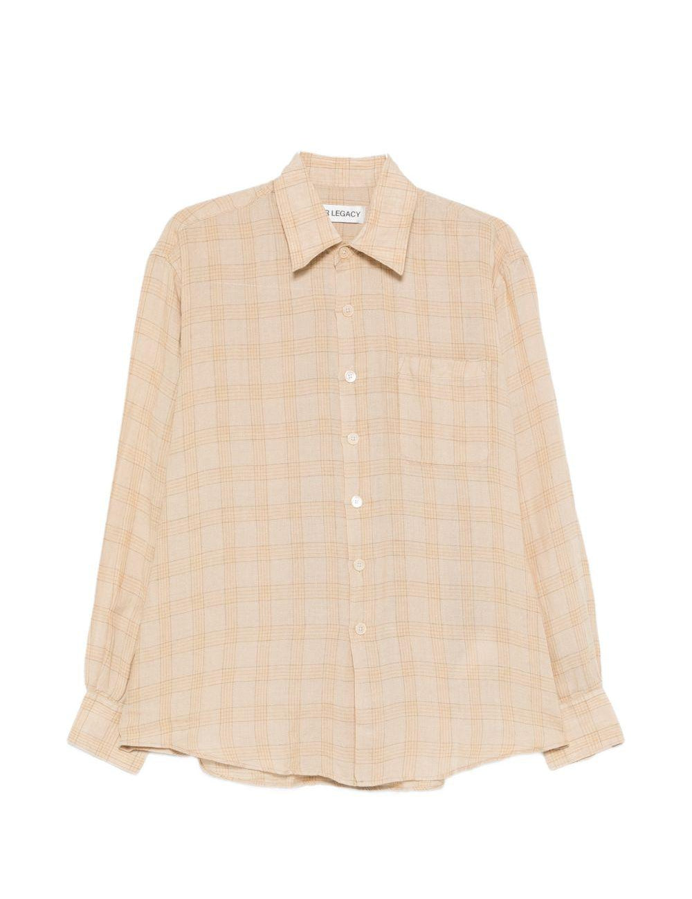 Camicia a righe above in beige Our legacy - uomo 