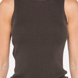 Top a coste in marrone Rick owens - donna 