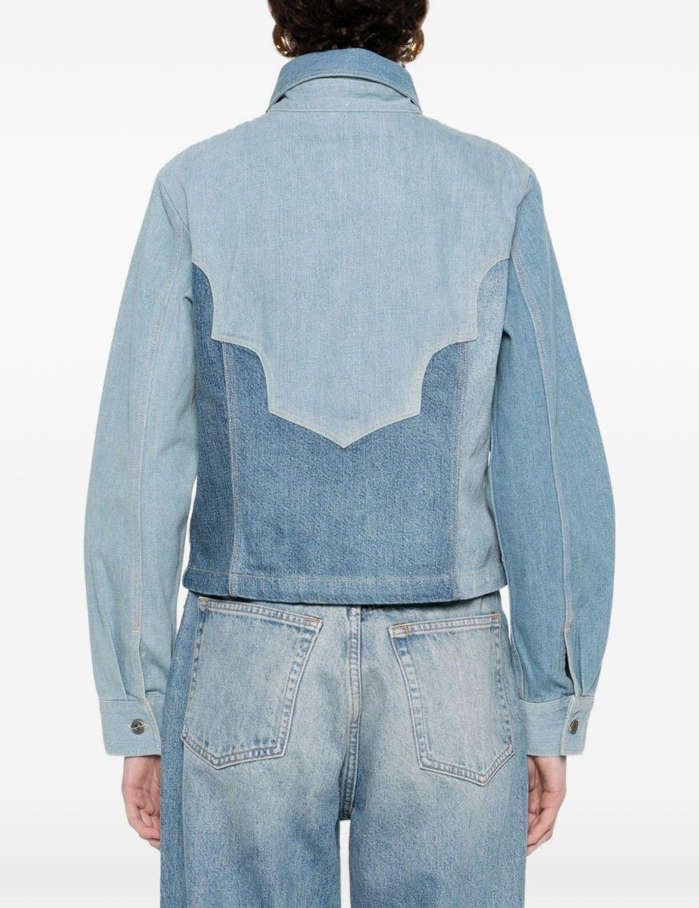 Giacca patchwork con bottoni in blu Levi's blue tab - donna 