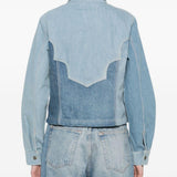 Giacca patchwork con bottoni in blu Levi's blue tab - donna 