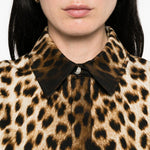 Abito con stampa leopardata lonza in marrone Maxmara sportmax - donna 
