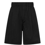 Shorts con vita elasticizzata e tasche in nero Laneus - uomo 