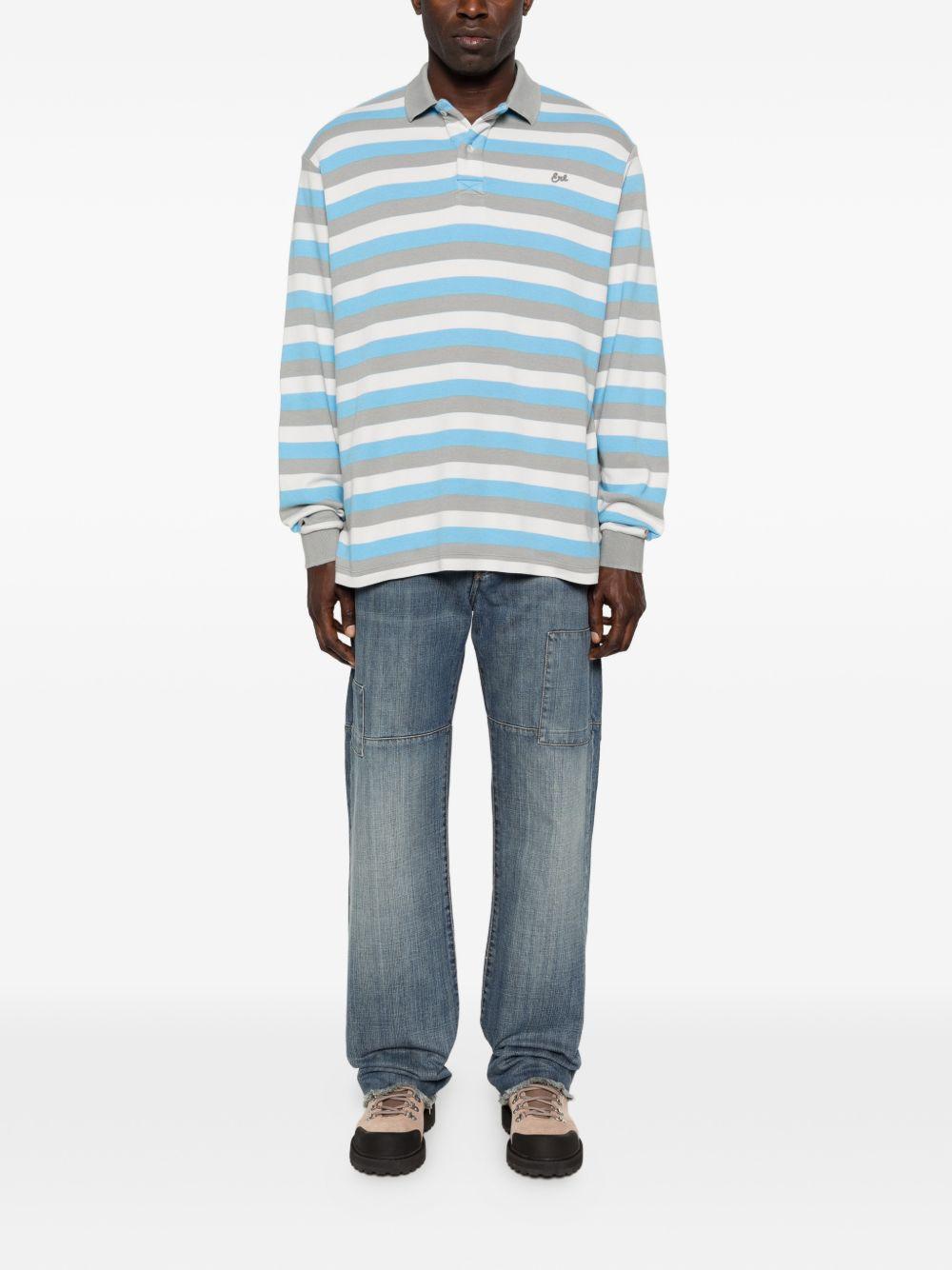 Polo a righe in blu Erl - unisex 