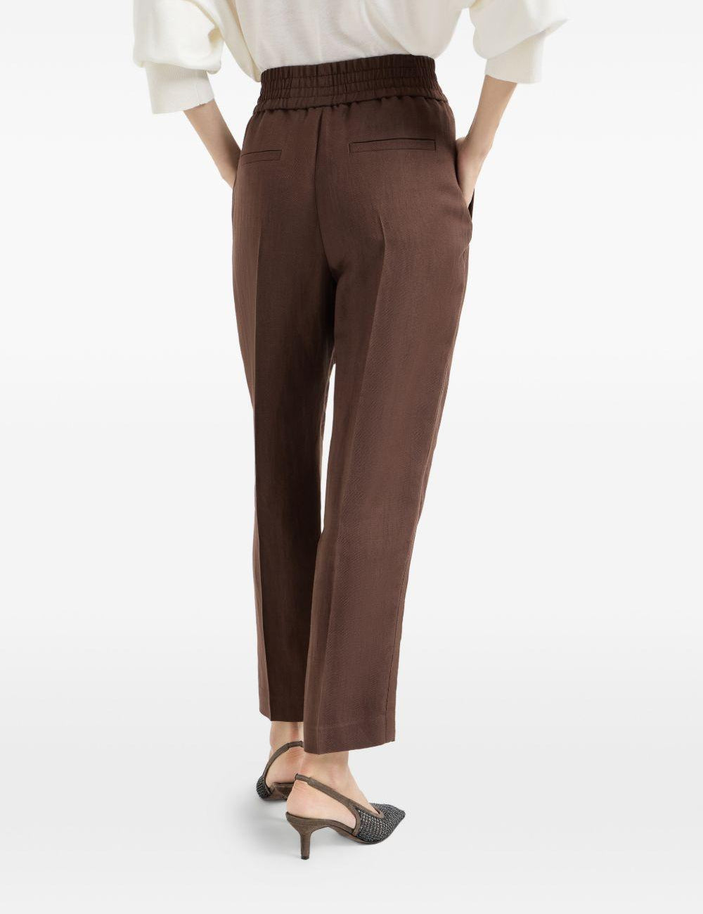Pantaloni ampi in nero Brunello cucinelli - donna 