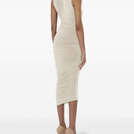 Abito midi drappeggiato in beige Wolford - donna 
