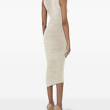 Abito midi drappeggiato in beige Wolford - donna 