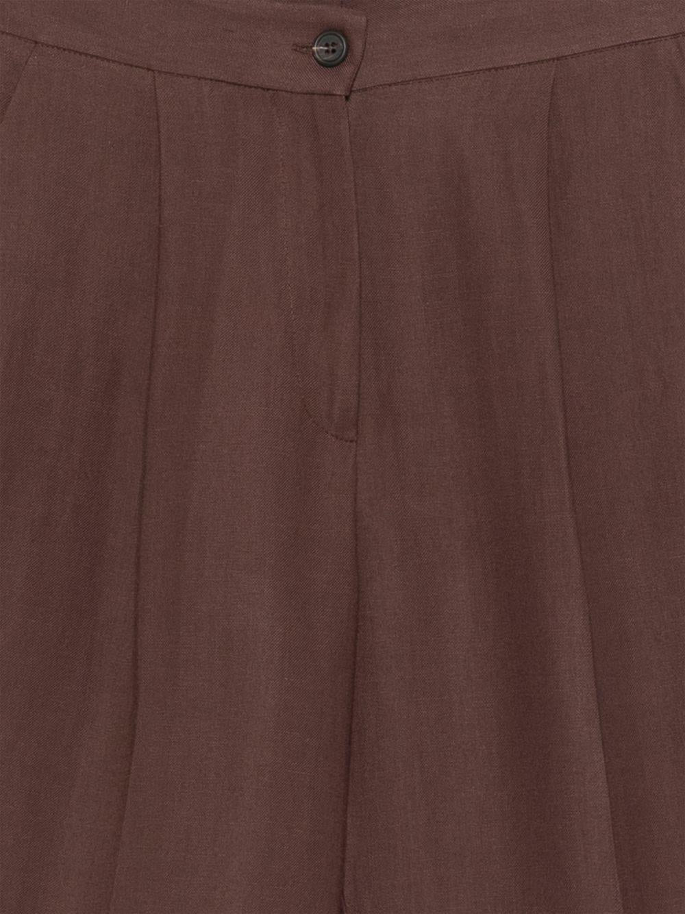 Shorts con bottoni in marrone Antonelli - donna 