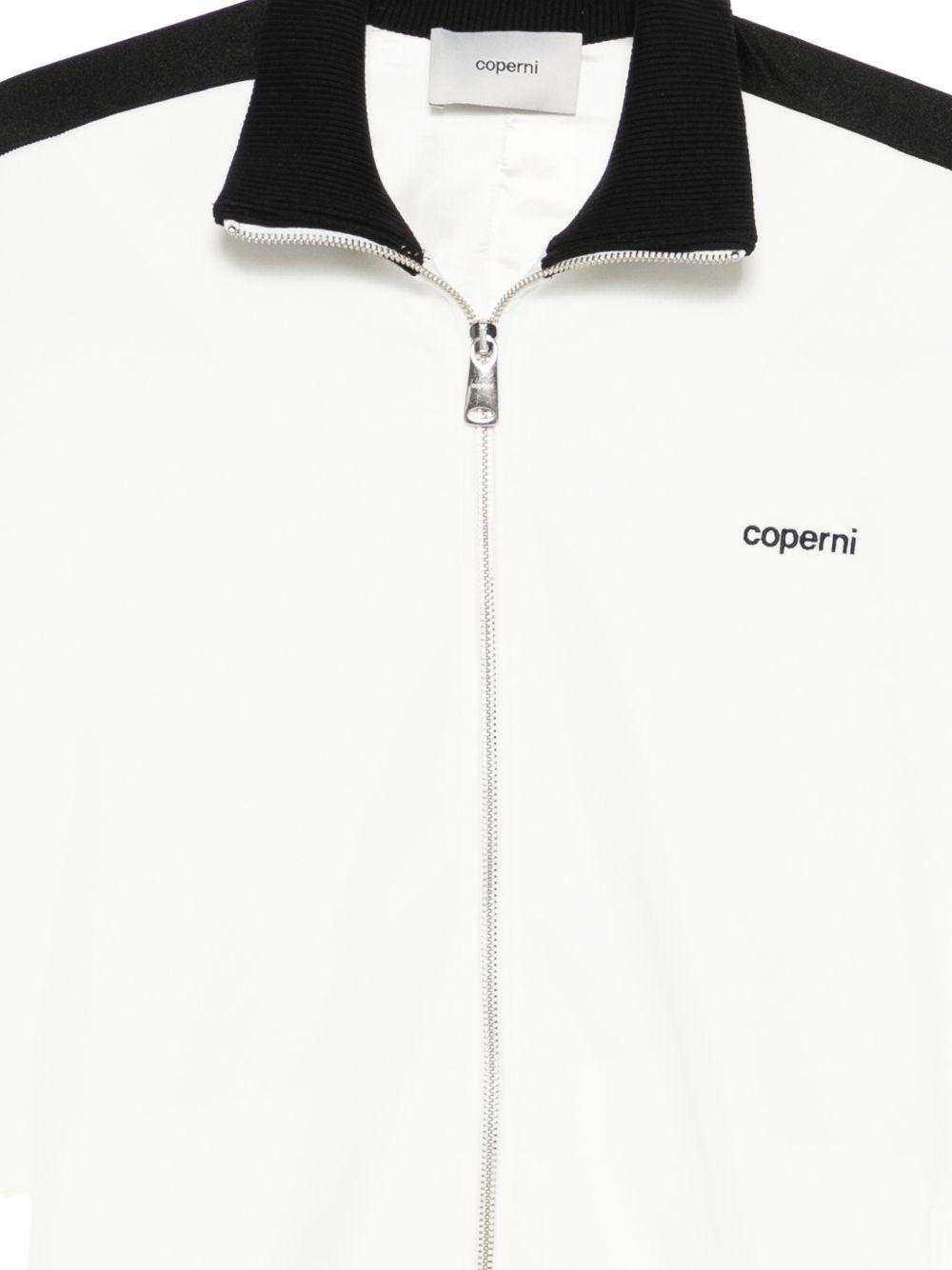 Felpa con zip in bianco Coperni - donna 
