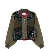 Giacca con stringhe in verde militare Kolor - uomo 