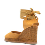 Espadrillas con zeppa in marrone Castañer - donna 