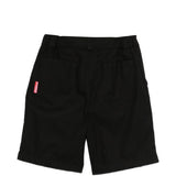 Pantaloncini con piega anteriore in nero Gr10k replicated - uomo 