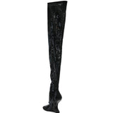 Stivali con paillettes in nero Rick owens lilies - donna 