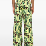 Pantaloni con stampa Chiku-Rin Camo in verde Kenzo - uomo 